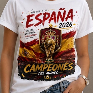 Pósters imprimibles de España campeona del mundo 2026 / Arte para aficionados al fútbol (5 archivos PDF)