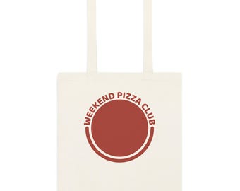 Weekend Pizza Club - Cotton bag with long handles