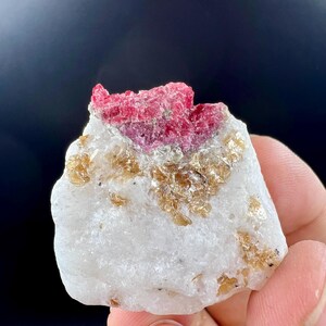 1. Natural Ruby with Golden Mica & Albite from Afghanistan | Rare Mineral Specimen | Collector Crystal