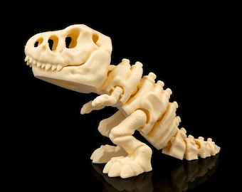 Flexy Skeleton T-Rex - Fossiele dinosaurus-articolato-model van T-Rex - 3D-stempel van collectie en model.