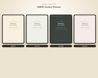 ADHD Student Planner | Hyperlinked Digital GoodNotes (PDF Download)