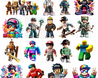 Roblox, Roblox PNG SVG, Roblox png, Pakiet Robox SVG, Pliki SVG do gier dla Cricut, Dziewczyny z Roblox SVG, Chłopiec z Roblox SVG, Clipart Roblox, Gry Roblox
