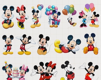 Mickey Mouse SVG, Mickey PNG, Mickey Mouse Clipart, Minnie Mouse SVG Mega Bundle, Donald Duck svg, Daisy Duck svg, Donald Duck png