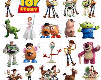 Toy Story SVG PNG Clipart Mega Bundle, Buzz Lightyear svg, Woody svg, Toy Story Font,Toy Story png and Digital Papers, Buzz Woody SVG