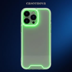 Coque iPhone transparente phosphorescente, protection intégrale anti-chocs