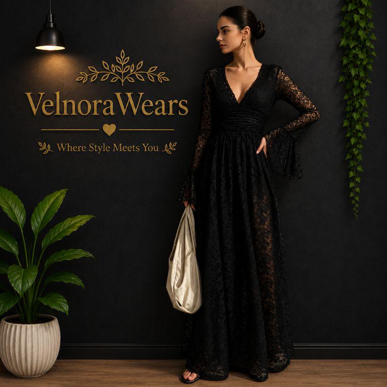 long black dress with bell sleeves Sleeve Color:Rose Gold* Strapless Sweetheart White Chiffon Summer 2023 Mermaid dress Loosely Fitted