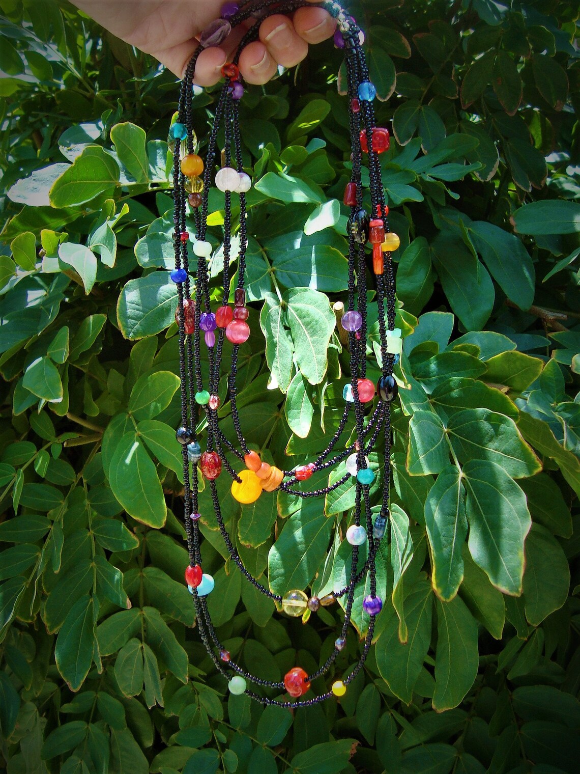 Authentic Vintage Retro 60s 3 Set Very Long Hippie Love Beads Etsy