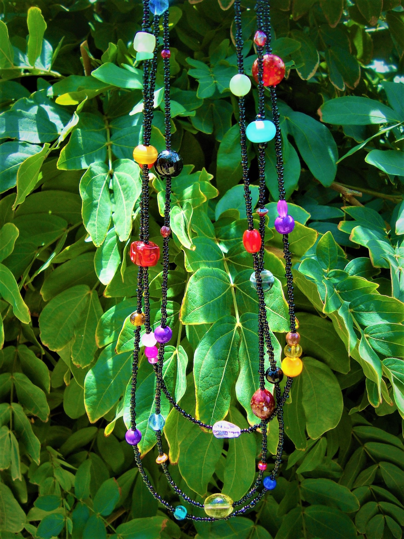 Authentic Vintage Retro 60s 3 Set Very Long Hippie Love Beads Etsy