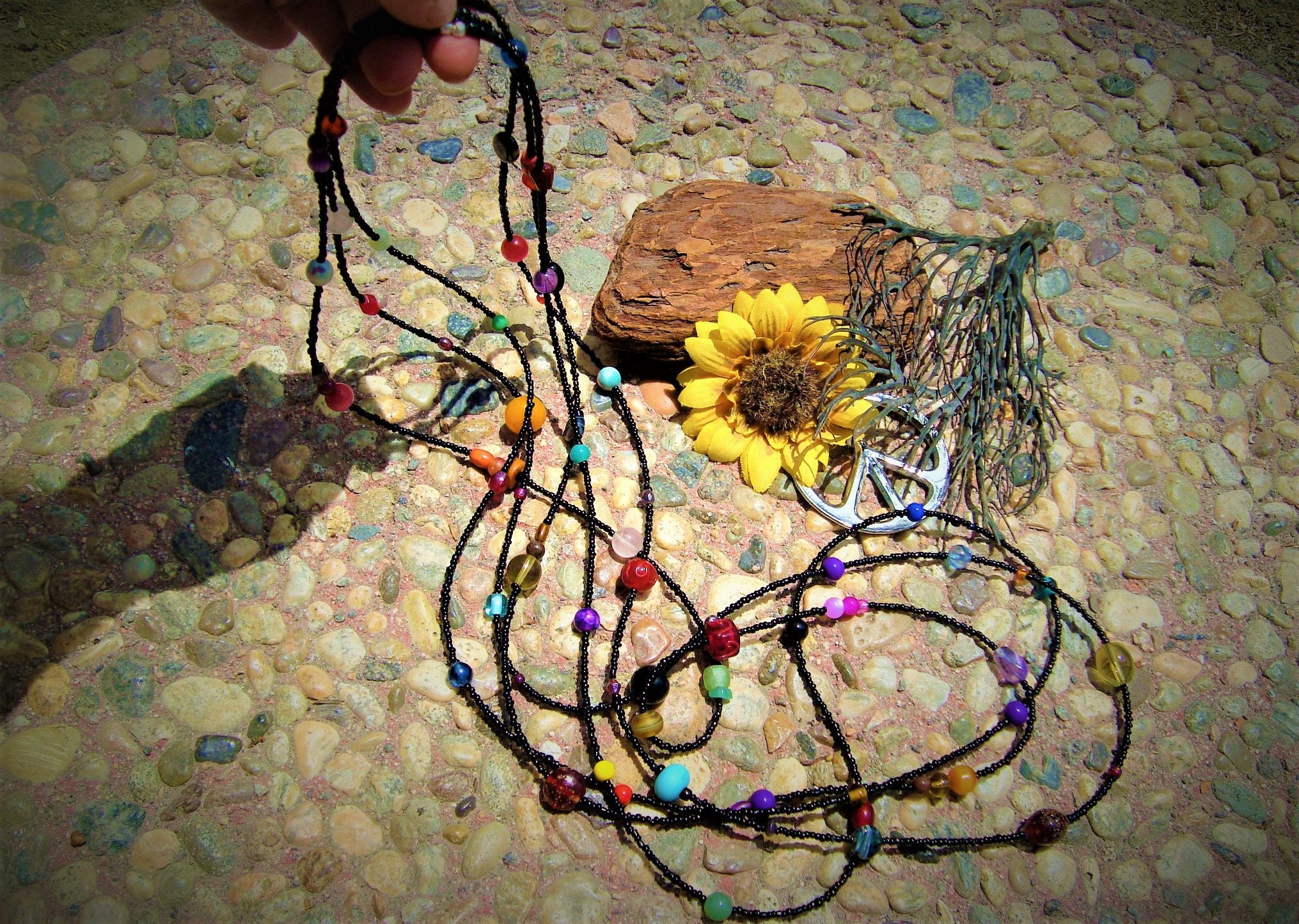 Authentic Vintage Retro 60s 3 Set Very Long Hippie Love Beads Etsy