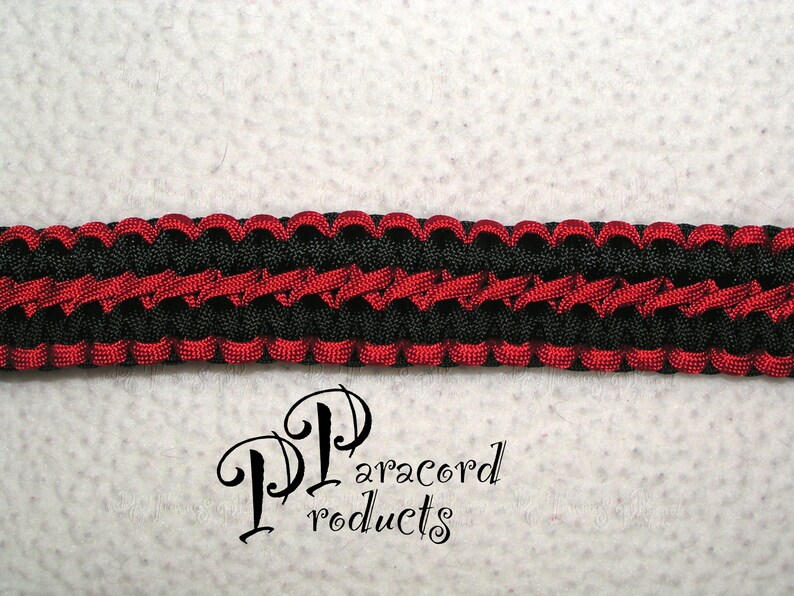 A Double Cobra Stitch Paracord Gun Sling made of Black and Etsy