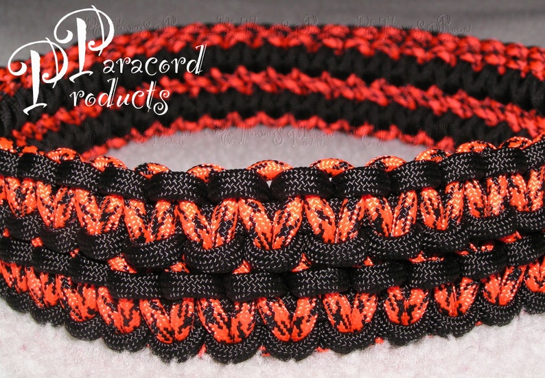 A Double Cobra Stitch Paracord Gun Sling made of Black and Etsy