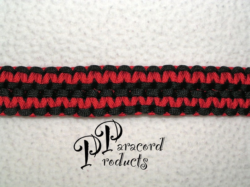 A Double Cobra Stitch Paracord Gun Sling made of Black and Etsy