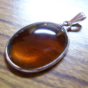 Amber Sea Beach Glass Pendant