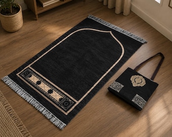 Muslim Prayer Rug Islamic Prayer Mat With Elegant Bag Prayer Mat Islamic Gifts Praying Rug Muslim Praying Mat Islamic Gift,Tassel Prayer Mat