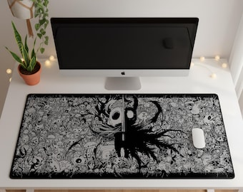 Hollow Knight Doodle muismat, gaming muismat, ridder bureaumat, XXL extra grote bureaumat, cadeau voor videogamefans
