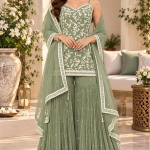 sage green indian bridesmaid dresses Dress Custom Made