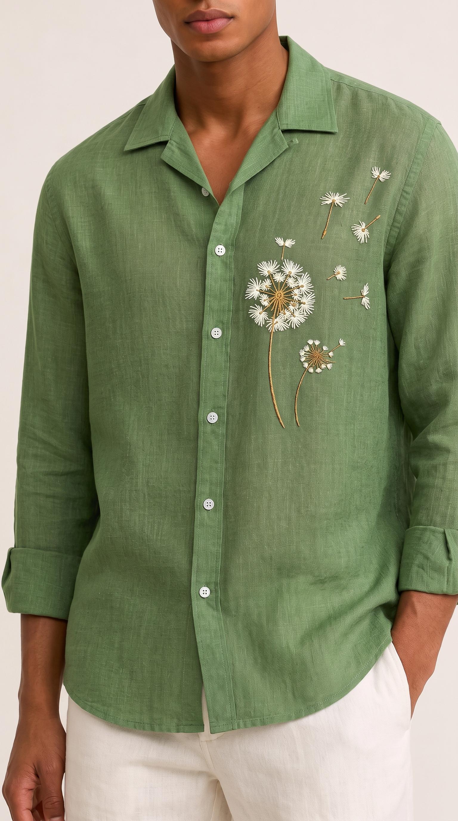 green floral dress shirt men Mens no-returns:2026-01-22_2028-09-29