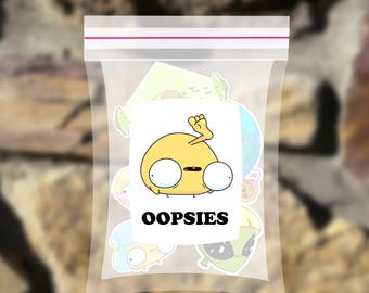 Mystery Oopsie Sticker Pack | B-Grade Stickers | Blind Stickers | Oopsie Sticker Bag | Oopsie Grab Bag | Oops Bag | Whoopsie Stickers