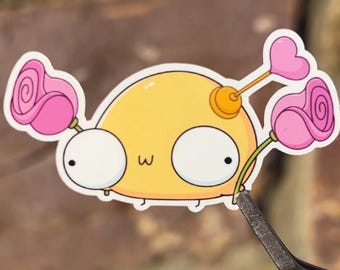 Struck By Cupid Sticker | Silly Valentine's Day Sticker | Girlfriend Gift | Boyfriend Present | Best Friend | Indie