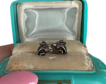 Vintage Sterling Silver Ram Head or Chimera Ring 1970s Aries women’s jewelry