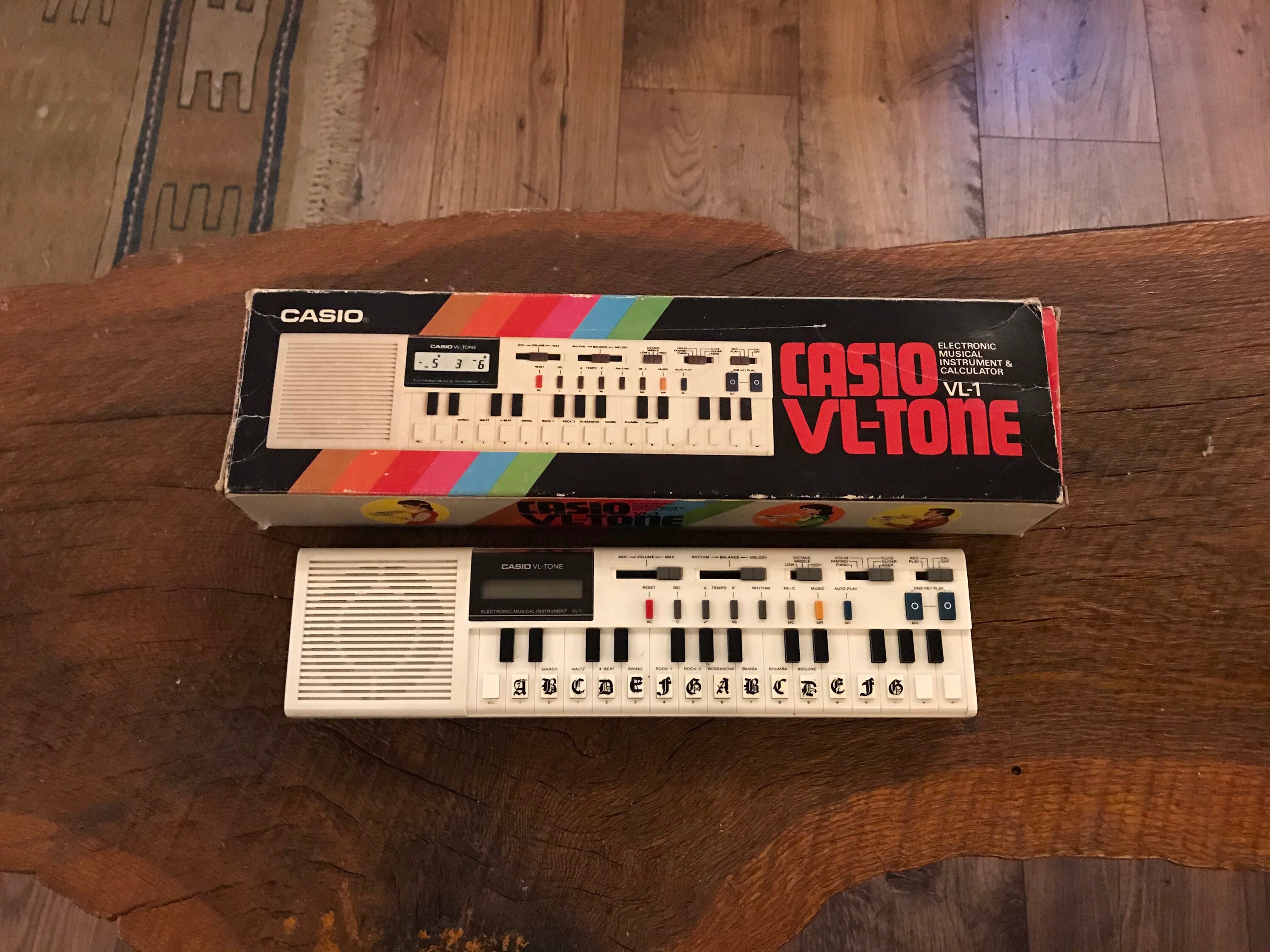 Vintage 1980s Casio Keyboard VL Tone VL1 mini 80s synthesizer Etsy