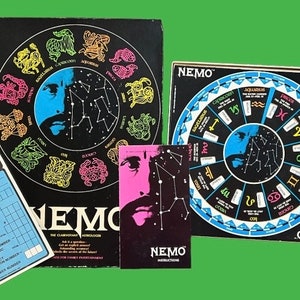 Vintage 1960s Nemo the Clairvoyant Astrologer Card Game - fortune telling tarot cards 1969