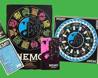 Vintage 1960s Nemo the Clairvoyant Astrologer Card Game - fortune telling tarot cards 1969