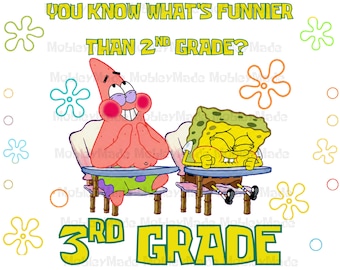 First Day of School Sponge Shirt PNG