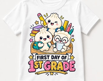 Squishy First Day of School Shirt PNG