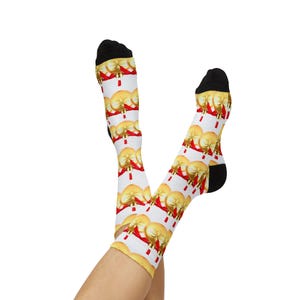 Caramel Apple Pattern Socks | Fall Candy Apple Design