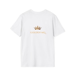 Golden MQ Crown T-Shirt — Luxury Logo Graphic Tee — Unisex Streetwear — Premium Quality Print — Birthday Gift for Him and Her