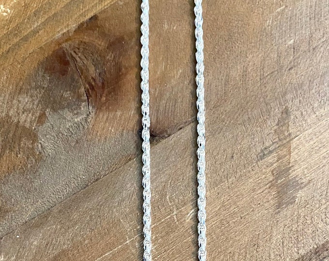 Sterling Silver Rope Chain