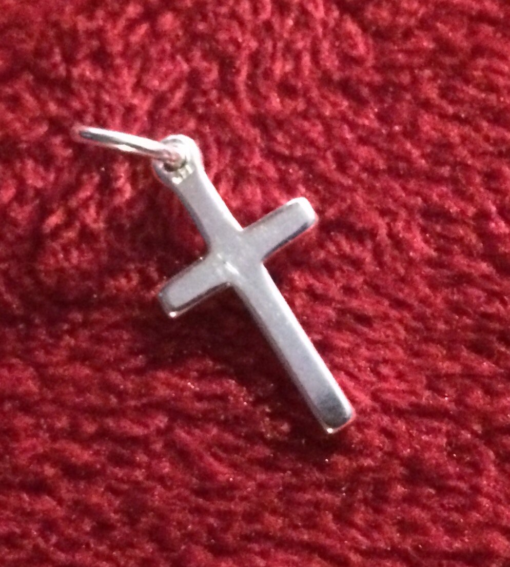 Sterling Silver Cross Charm Pendant