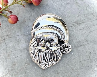 Santa Claus Pendant in Sterling Silver