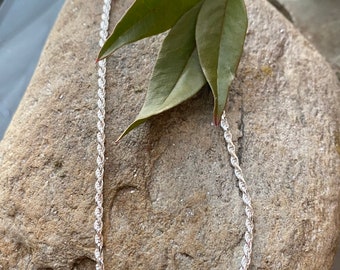 Sterling Silver Rope Anklet
