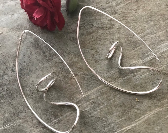 Swirled Sterling Silver Earrings