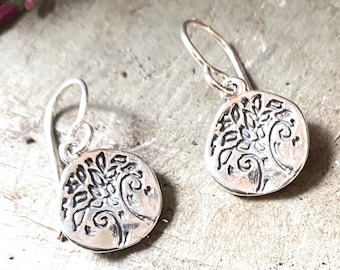 Sterling Silver Tree of Life Earrings
