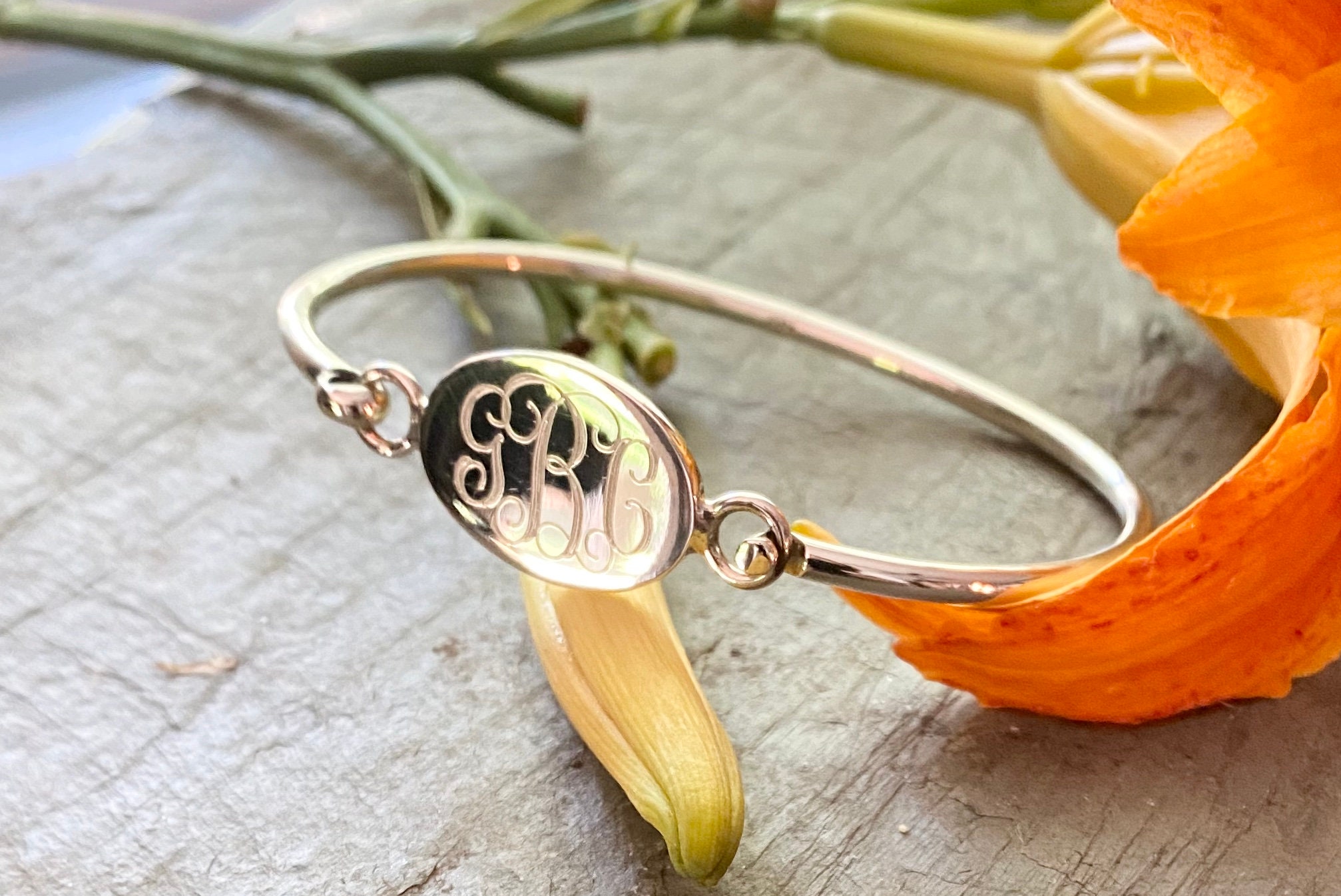 Monogram Bangle Bracelet