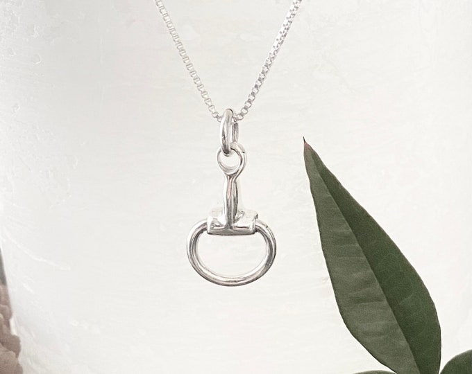 Sterling Silver Horse Bit Necklace