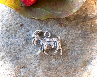 Sterling Silver Billy Goat Charm Pendant