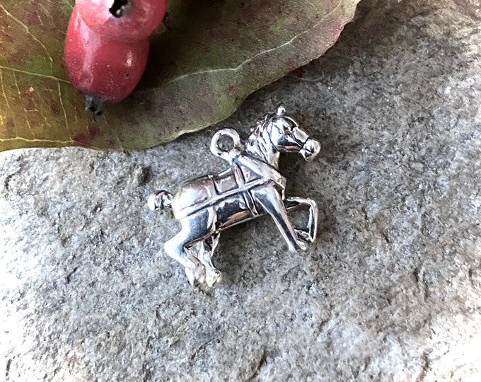 Sterling Silver Horse Charm Pendant