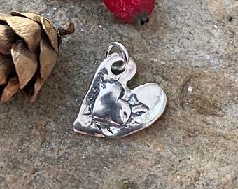Sterling Silver Heart Charm Pendant