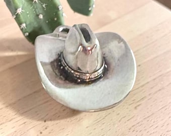 Sterling Silver Cowboy Hat Charm Pendant or Necklace