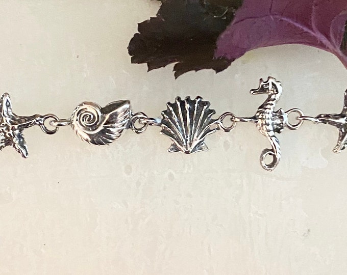 Sterling Silver Sea Life Bracelet