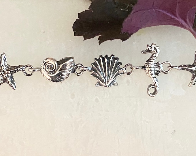 Sterling Silver Sea Life Bracelet