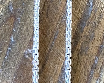 Sterling Silver Round Box Chain