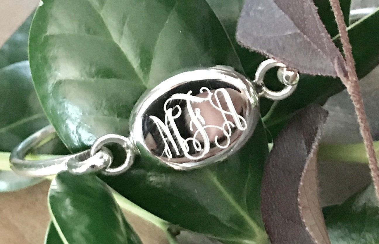 Sterling Silver Monogram Bracelet