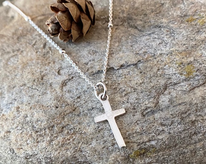 Sterling Silver Cross Charm Pendant