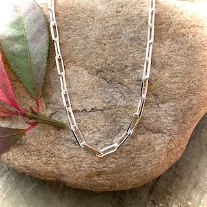 Sterling Silver Paperclip Chain