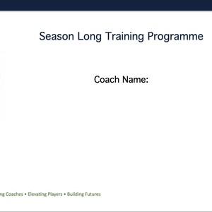 Saisonlanges Trainingsprogramm